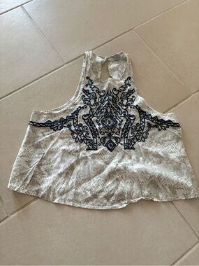 Ecote Urban Outfitters Boho Embroidered Tank Top Sz S